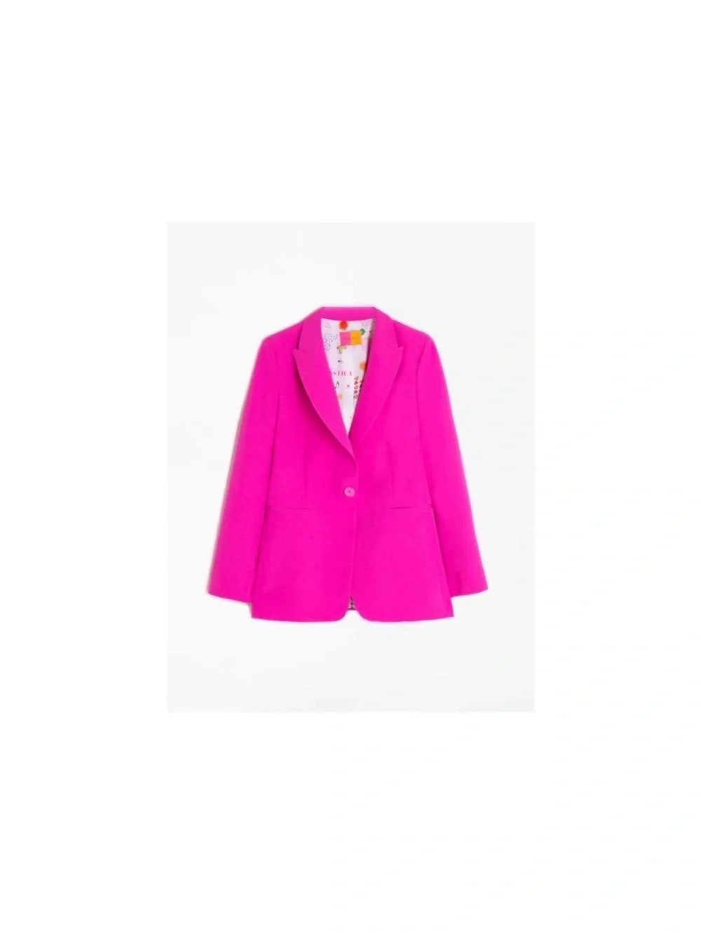 Vilagallo Pink and Orange Logo Label Dress